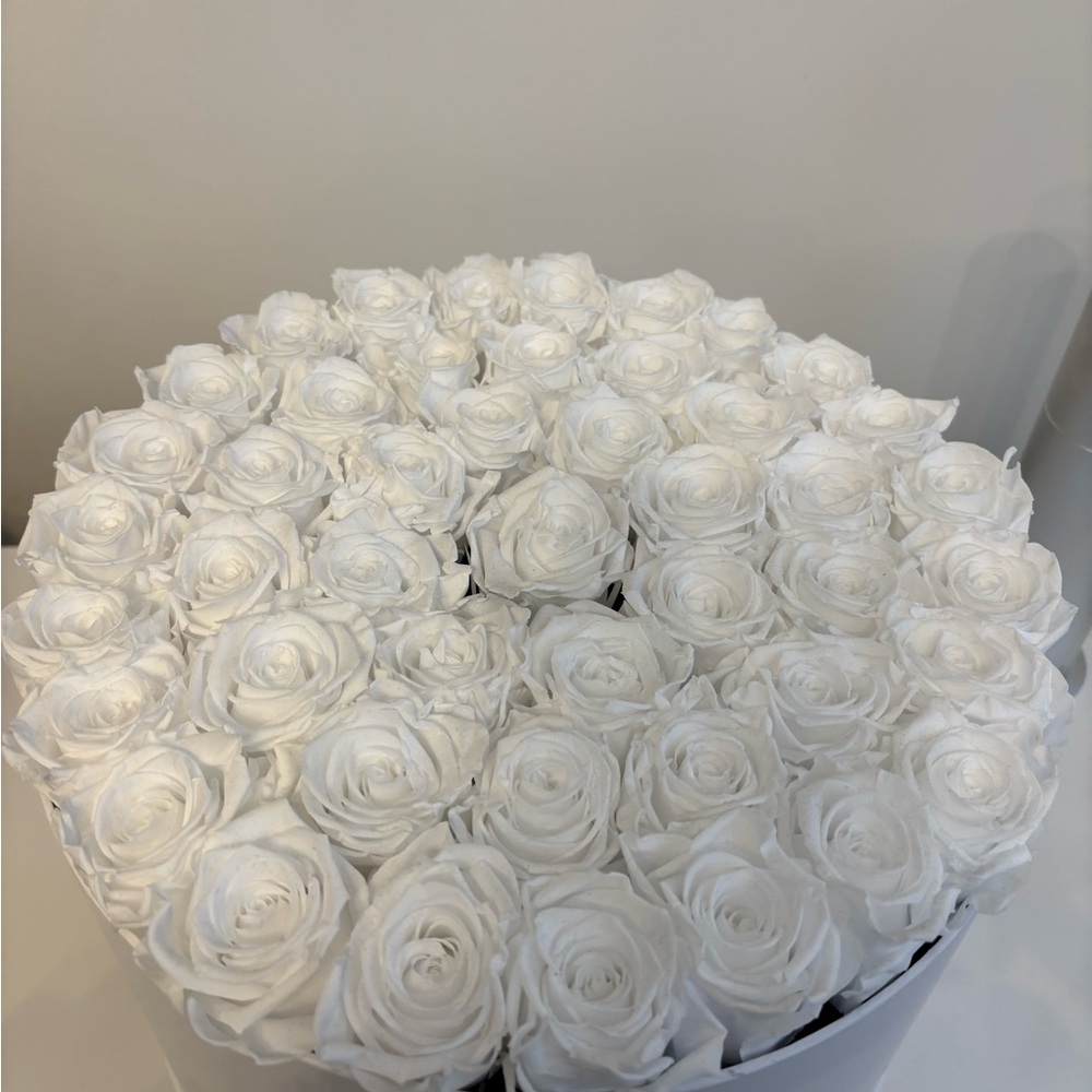 Elegant White Roses Bouquet